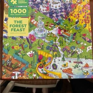 The Forest Feast 1000 Piece Jigsaw Puzzle magic puzzle. Put together 1 time!